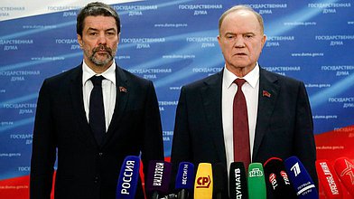 Пресс-подход руководителя фракции КПРФ Геннадия Зюганова по итогам прямой линии «Итоги года с Владимиром Путиным»