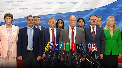 Пресс-подход представителей фракции КПРФ