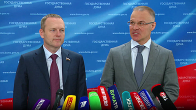 Пресс-подход представителей фракции «Единая Россия»