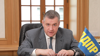 Пресс-подход руководителя фракции ЛДПР Леонида Слуцкого