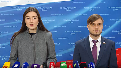 Пресс-подход представителей фракции "Новые люди"