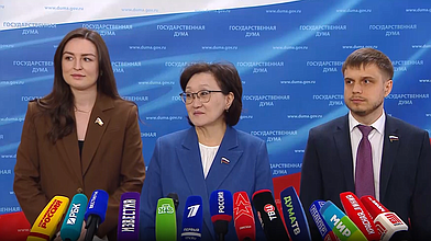 Пресс-подход представителей фракции "Новые люди"