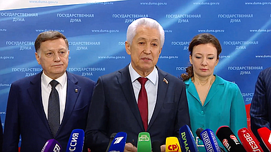 Пресс-подход представителей фракции «Единая Россия»