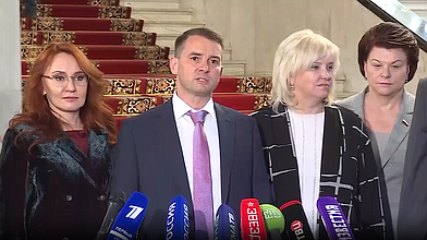 Пресс-подход Председателя Комитета по труду, социальной политике и делам ветеранов Ярослава Нилова