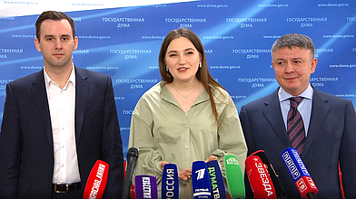 Пресс-подход представителей фракции «Новые люди»