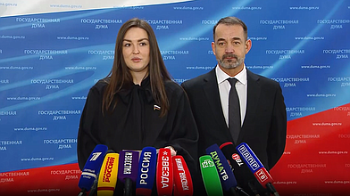 Пресс-подход представителей фракции "Новые люди"