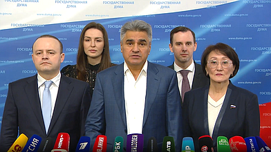 Пресс-подход представителей фракции "Новые люди"