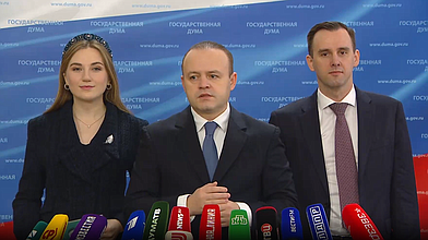 Пресс-подход представителей фракции "Новые люди"