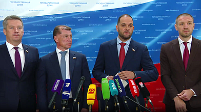 Пресс-подход представителей фракции «Единая Россия»