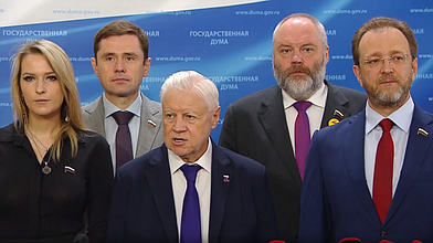 Пресс-подход представителей фракции "Справедливая Россия - За правду"