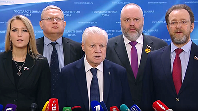 Пресс-подход представителей фракции "Справедливая Россия - За правду"