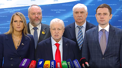 Пресс-подход представителей фракции "Справедливая Россия - За правду"