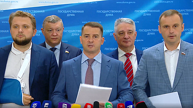 Пресс-подход представителей фракции ЛДПР