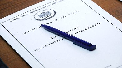 Заседание экспертного совета по развитию химической промышленности Комитета по промышленности и торговле