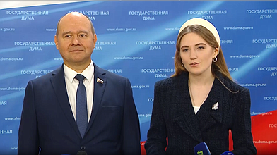 Пресс-подход представителей фракции "Новые люди"