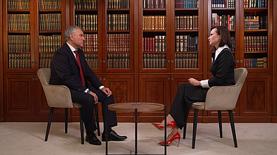 Интервью Председателя Государственной Думы Вячеслава Володина телеканалу "Россия 24"