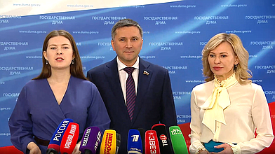 Пресс-подход представителей фракции «Единая Россия»