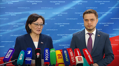 Пресс-подход представителей фракции "Новые люди"