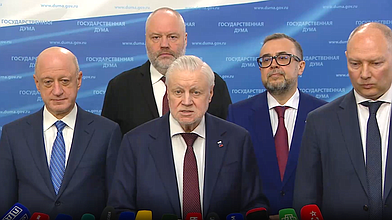 Пресс-подход представителей фракции "Справедливая Россия"