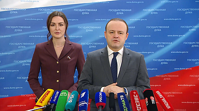 Пресс-подход представителей фракции "Новые люди"