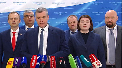 Пресс-подход представителей фракции ЛДПР