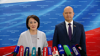 Пресс-подход представителей фракции "Новые люди"