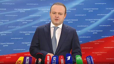 Пресс-подход представителей фракции «Новые люди»