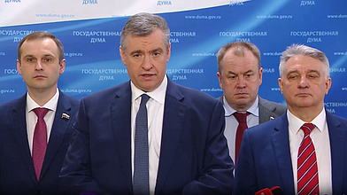 Пресс-подход представителей фракции ЛДПР