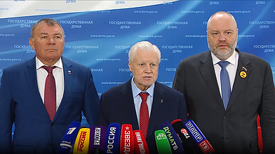 Пресс-подход представителей фракции "Справедливая Россия - За правду"