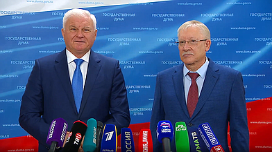 Пресс-подход представителей фракции «Единая Россия»